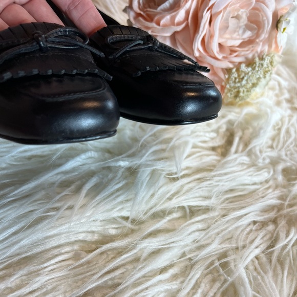 David Tate Black flats/loafers slip-on size 8N - Picture 2 of 4